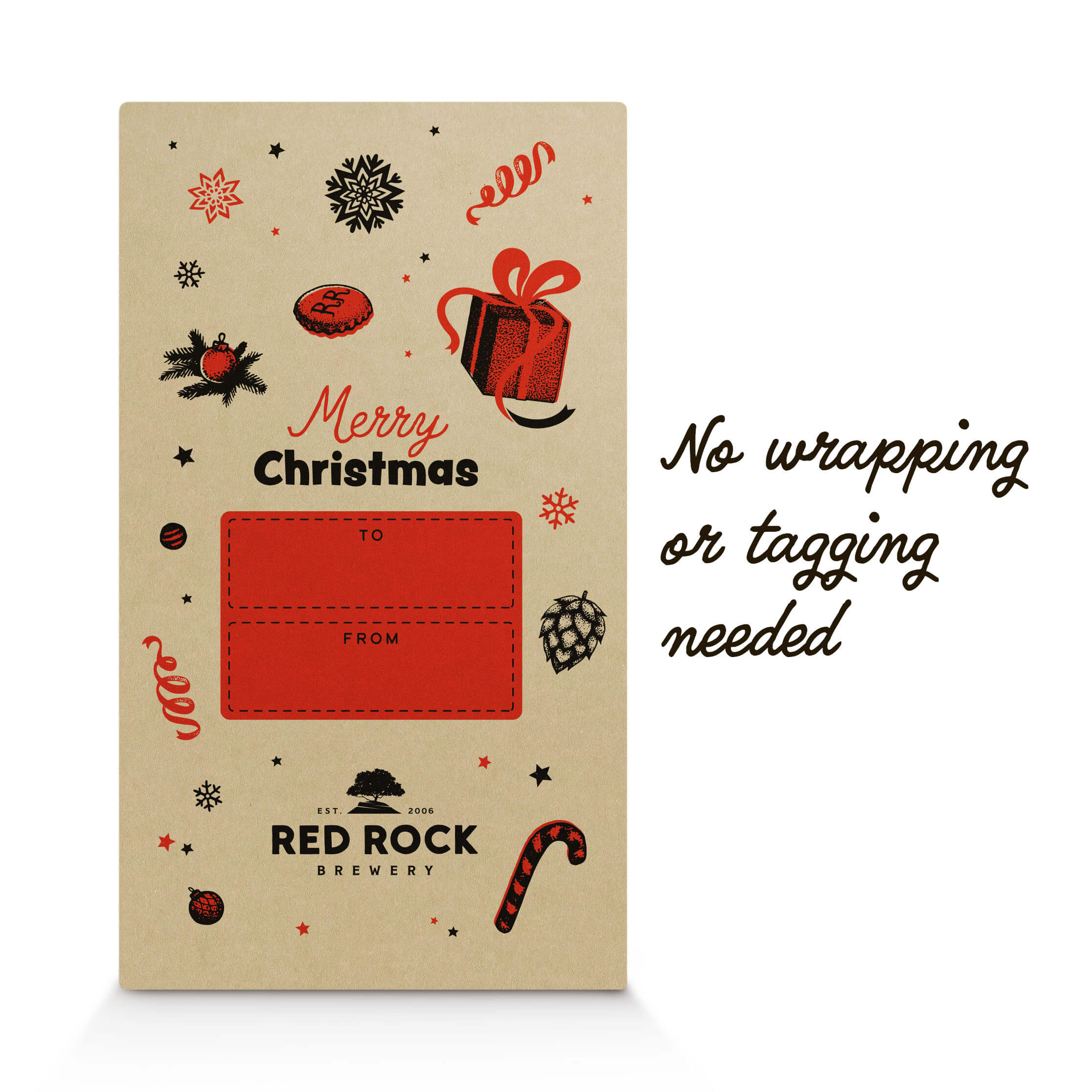 Merry Christmas Craft Beer Gift Set | 6x 500ml - Red Rock Brewery